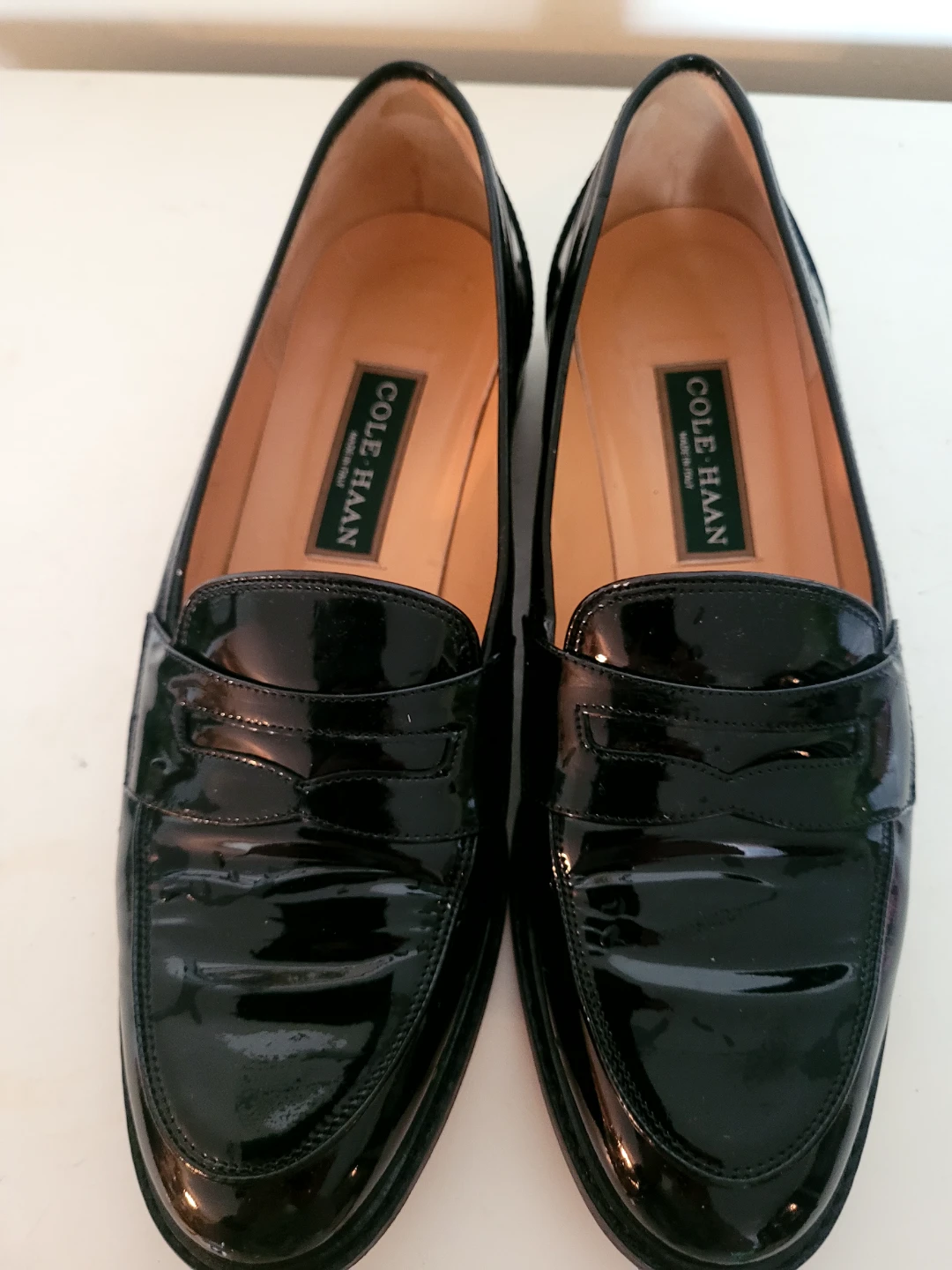 Cole Haan Black Patent Leather Loafers⚽
