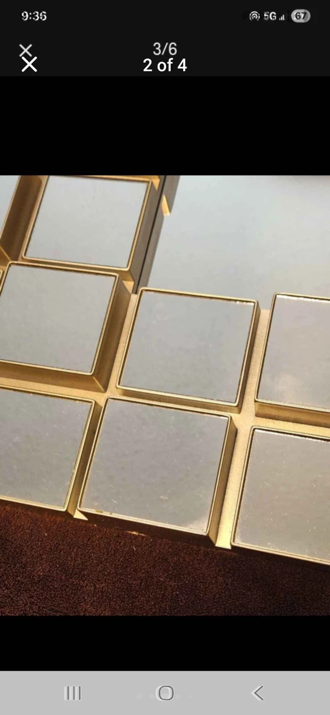 Decorative Wall Mirror with Gold Trim - photo 2