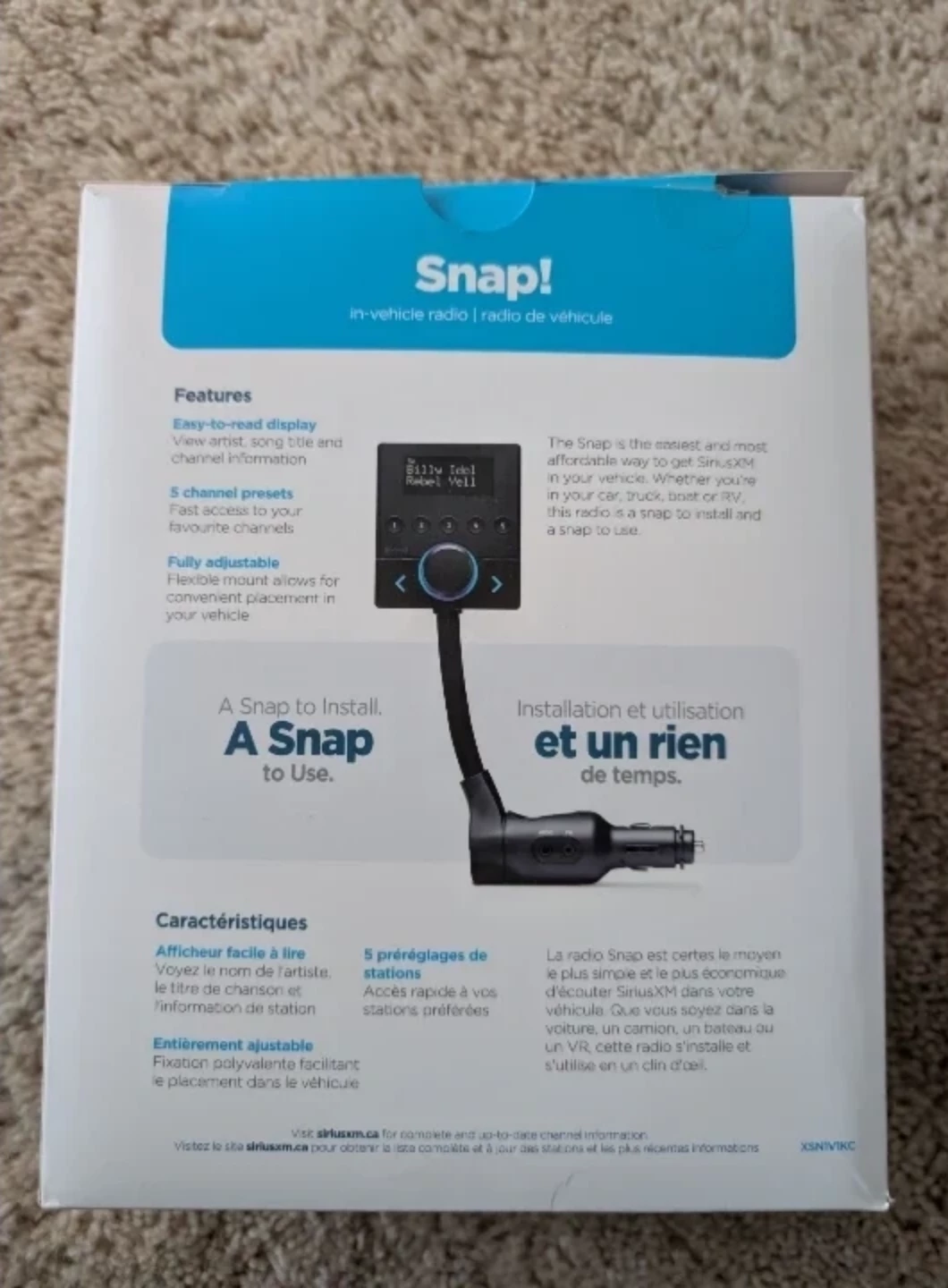 SiriusXM Snap! In-Vehicle Satellite Radio - photo 2