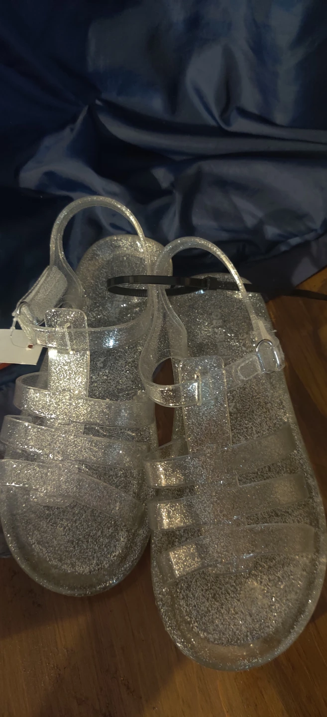 Joe Fresh Glitter Jelly Sandals size 2 - photo 5