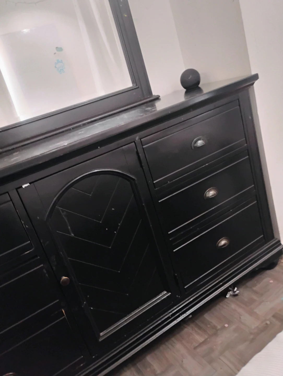 Black Dresser with Mirror - photo 5