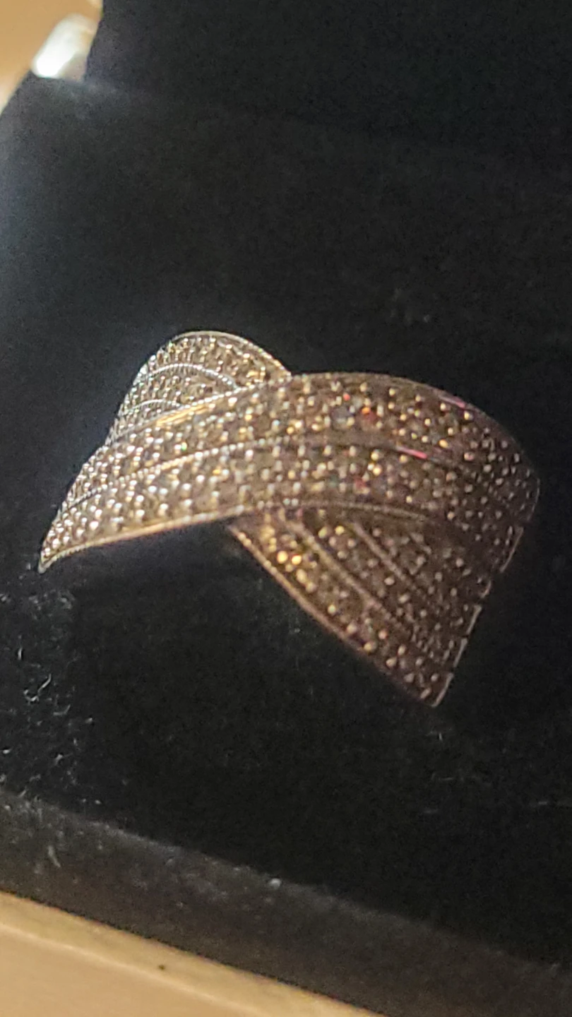 18kt white gold crossover ring - photo 2
