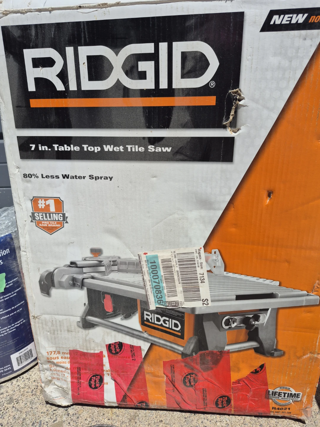 RIDGID 7 in. Table Top Wet Tile Saw - photo 2