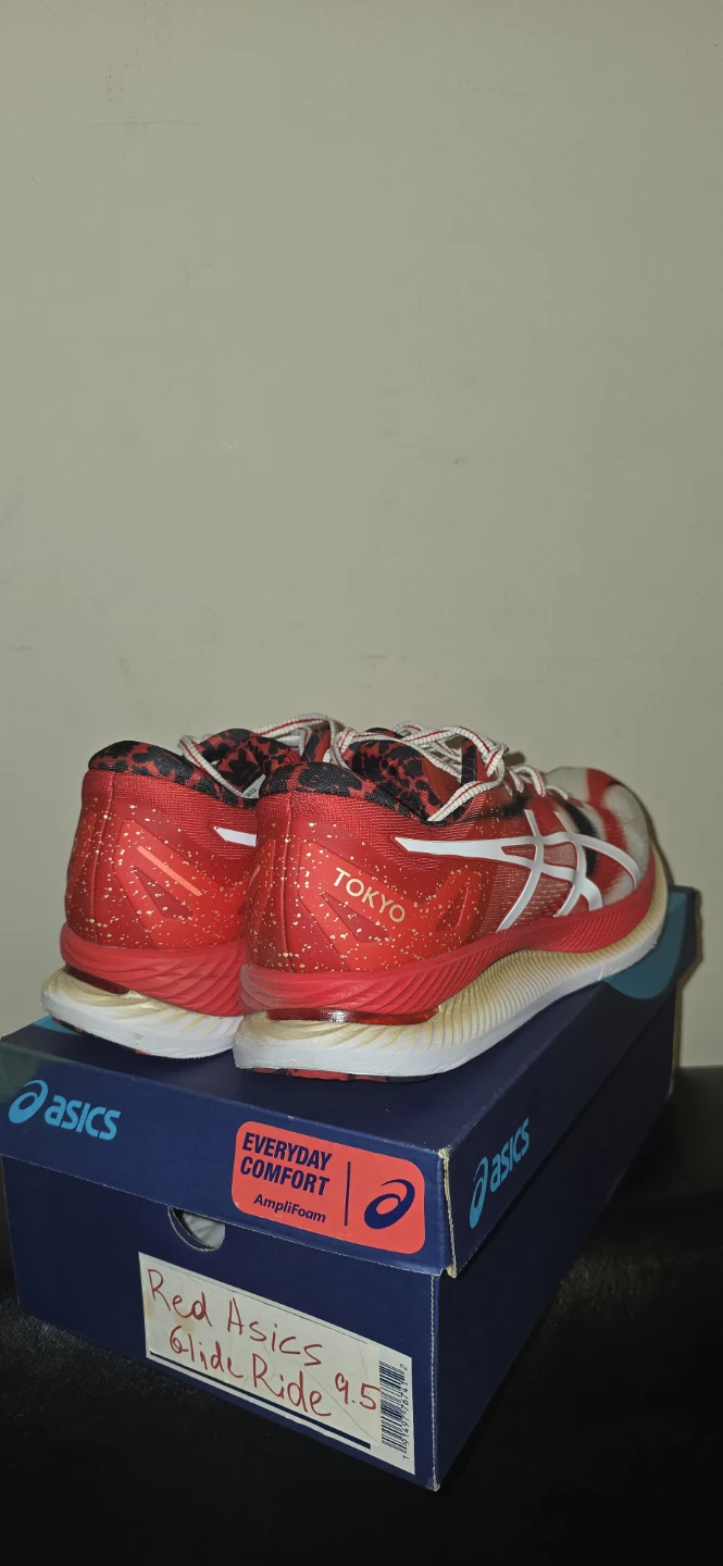 Red Asics Glide Ride Running Shoes: Tokyo Edition - photo 3