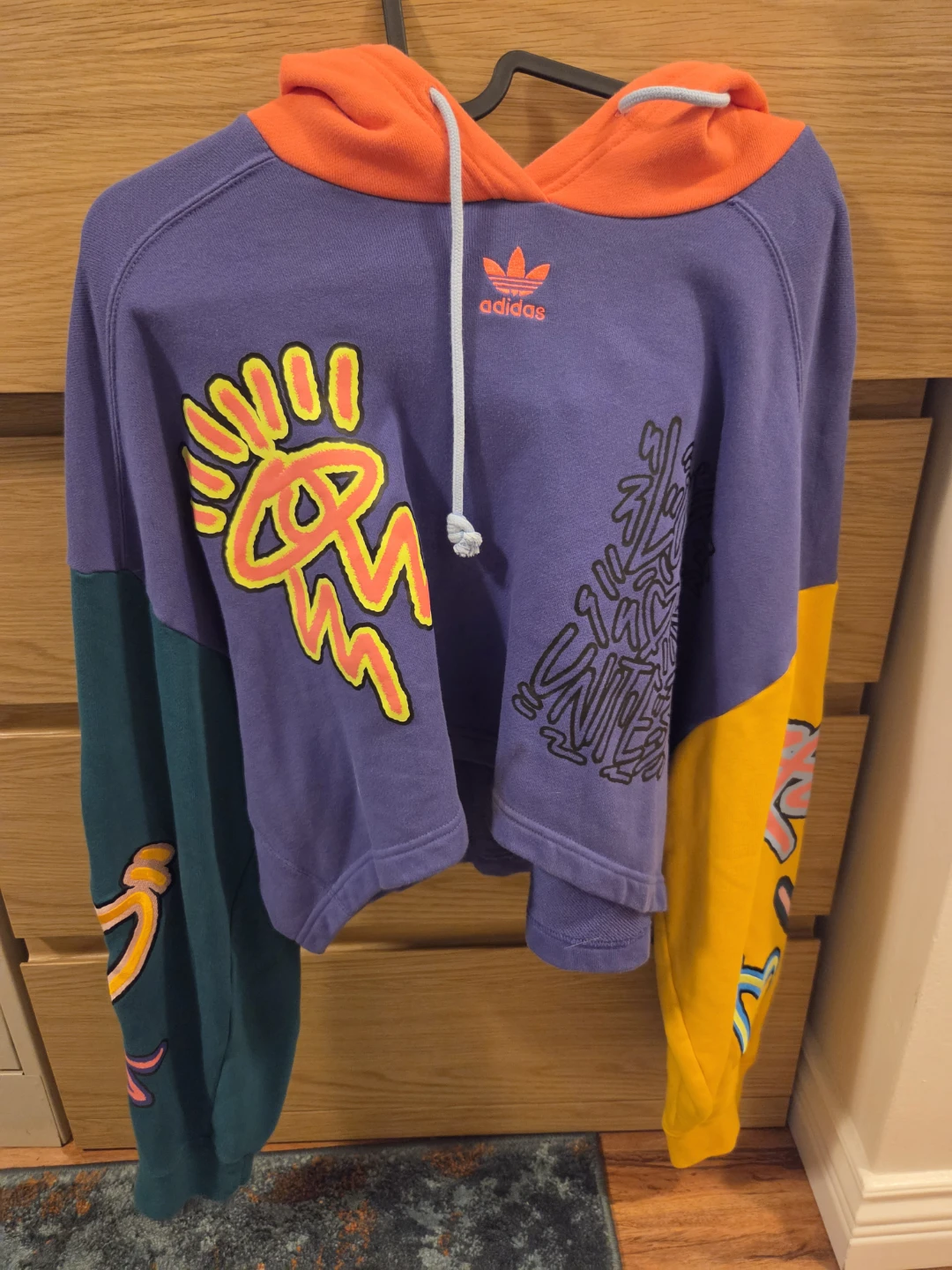 Adidas Originals Love Unites Cropped Pride Hoodie Womens