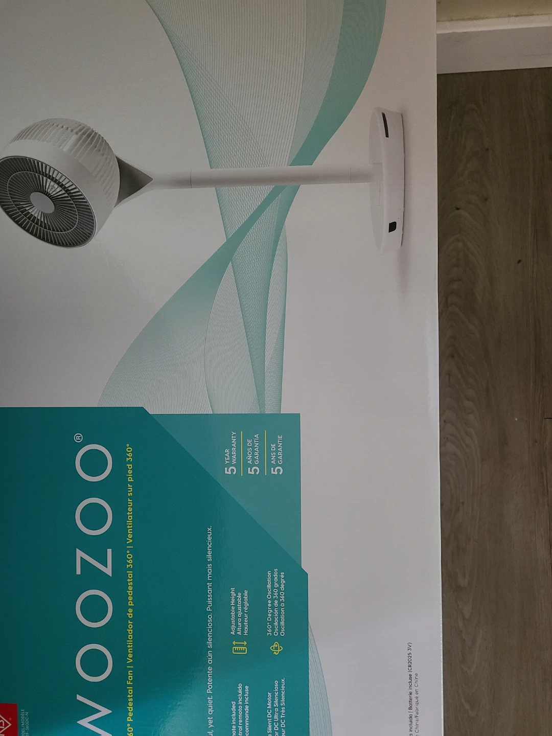 WOOZOO 360° Pedestal Fan - photo 4