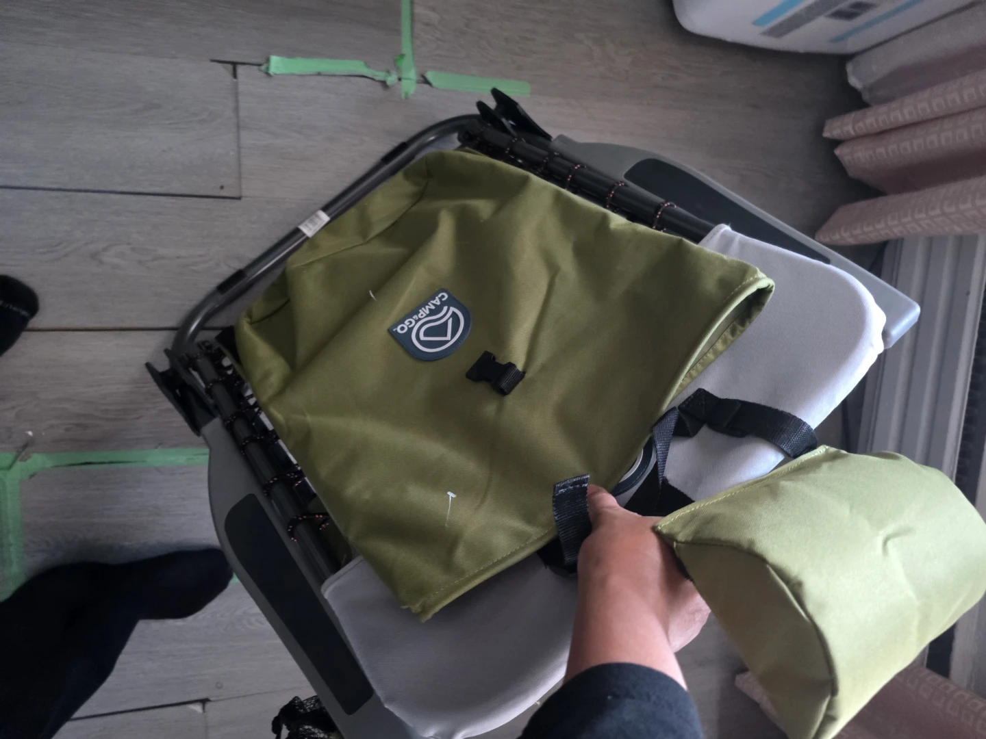 CAMP-GO! GR529R Folding Camping Chair with Cooler Bag - photo 5