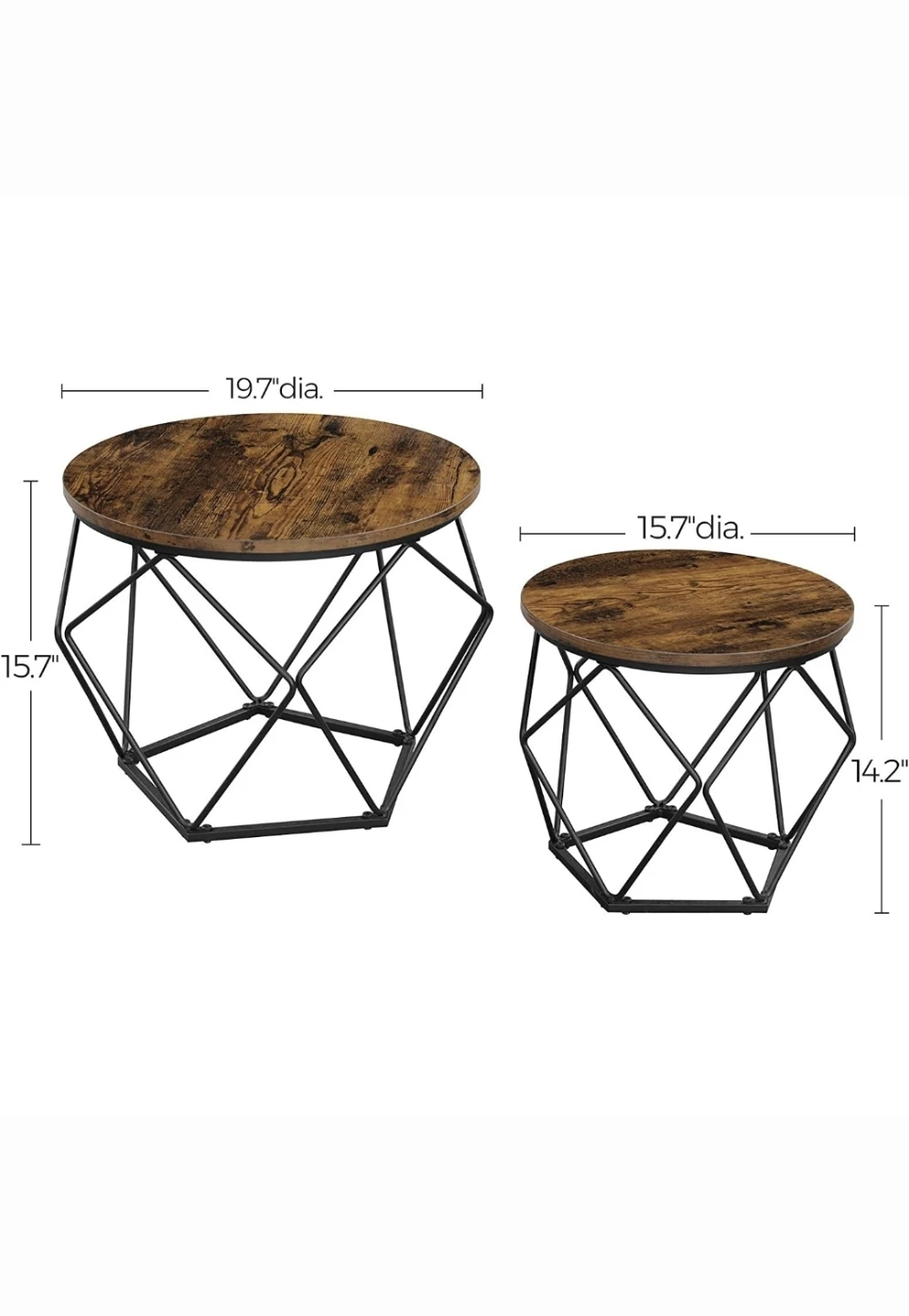 Coffee Tables w/ Storage set (2 new pcs) - photo 5