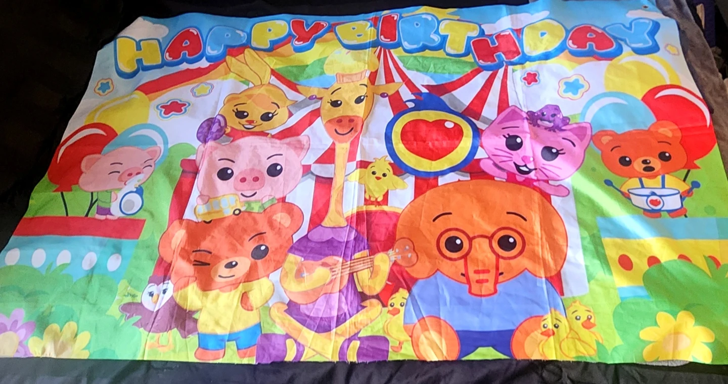 Pancarta de cumpleños de Plim Plim