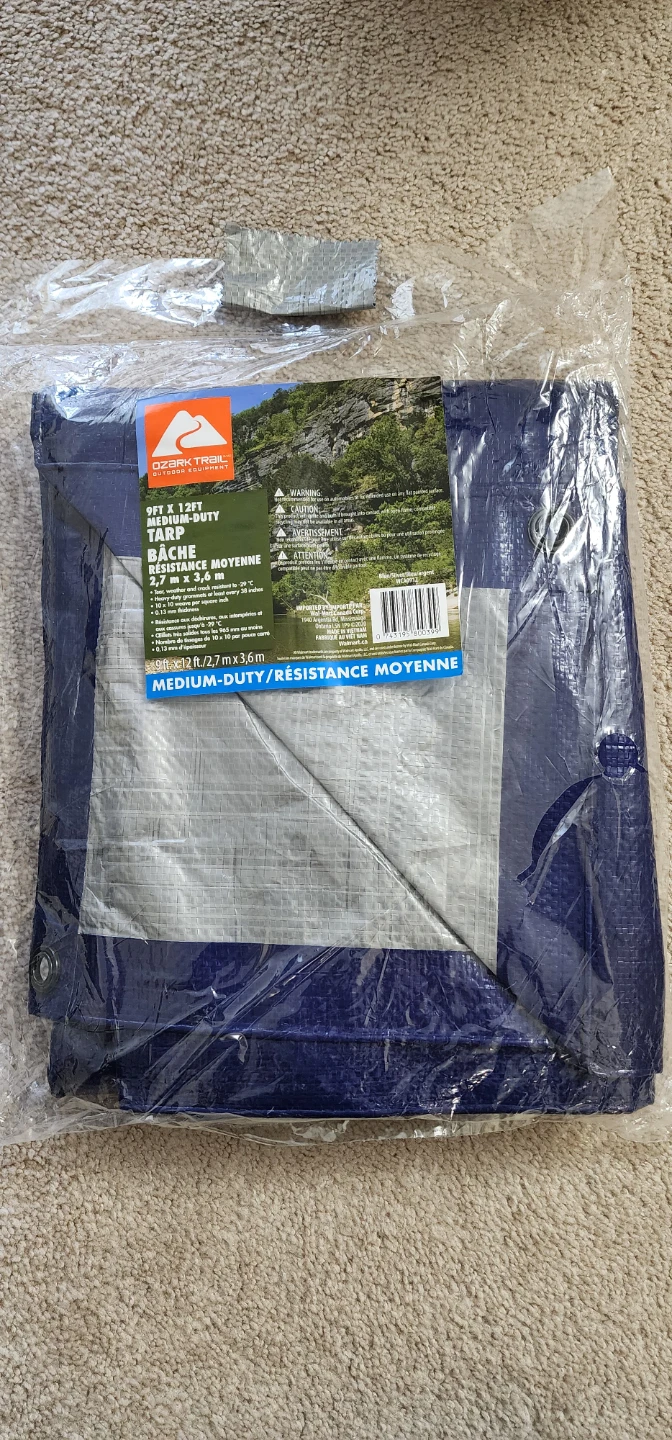 Ozark Trail 9ft x 12ft Medium-Duty Tarp