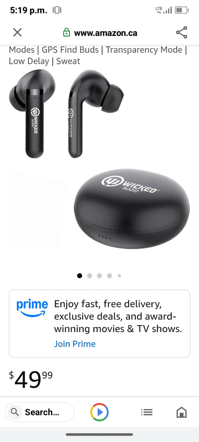 Wicked Audio Bluetooth Earbuds with Charging Case