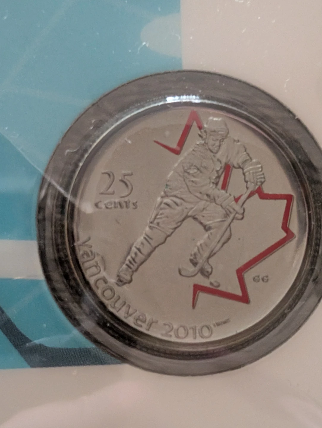 Vancouver 2010 Ice Hockey Coin Sport Card - photo 2