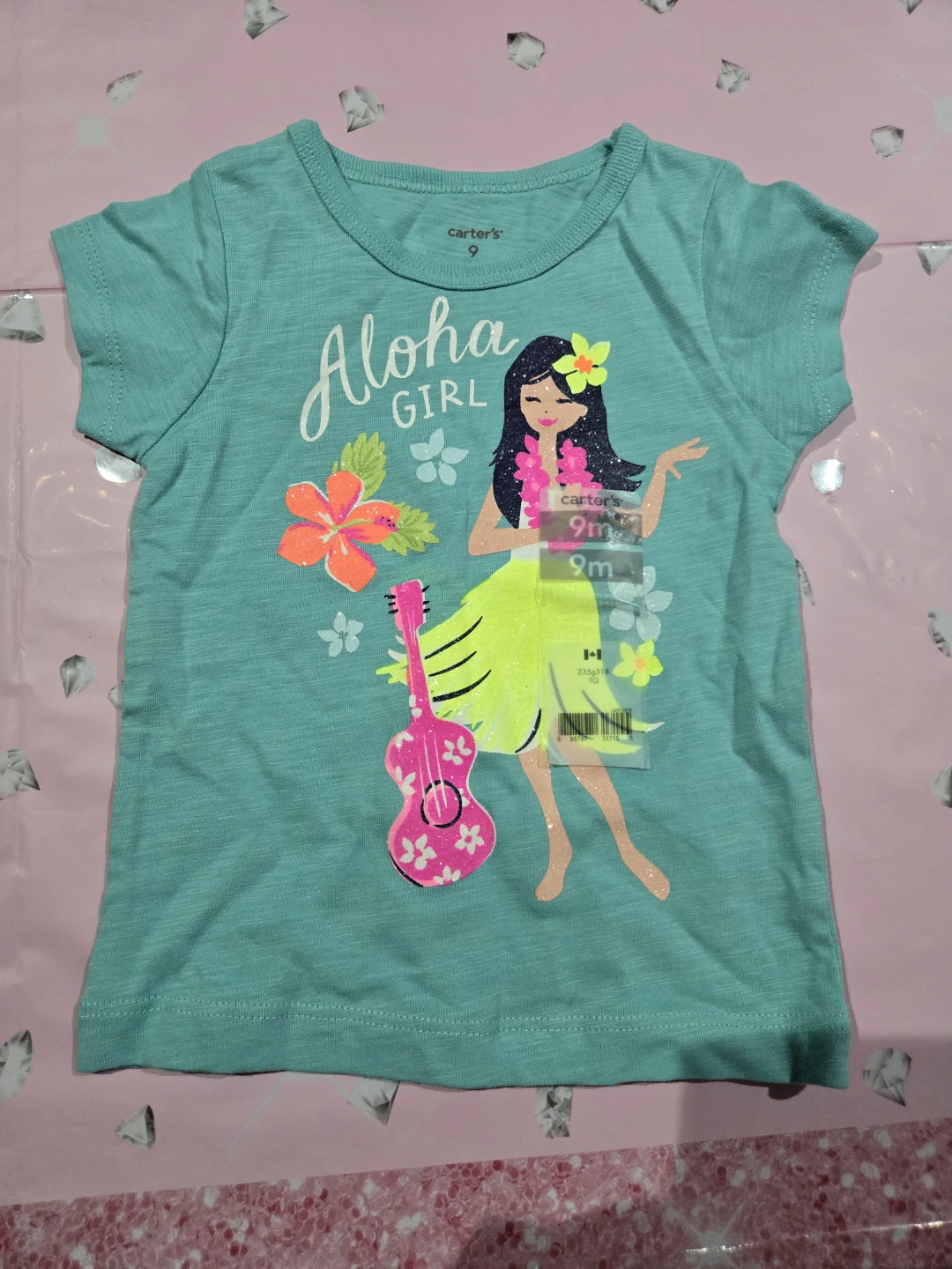 Carter's Aloha Girl T-Shirt - Size 9 Months - photo 2