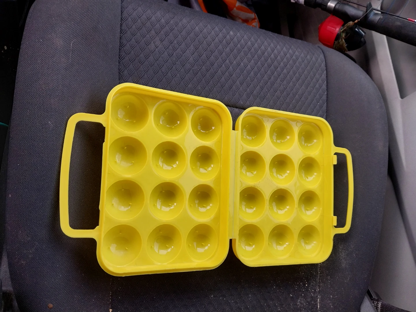 Yellow 12 Egg Carrier Case - photo 2