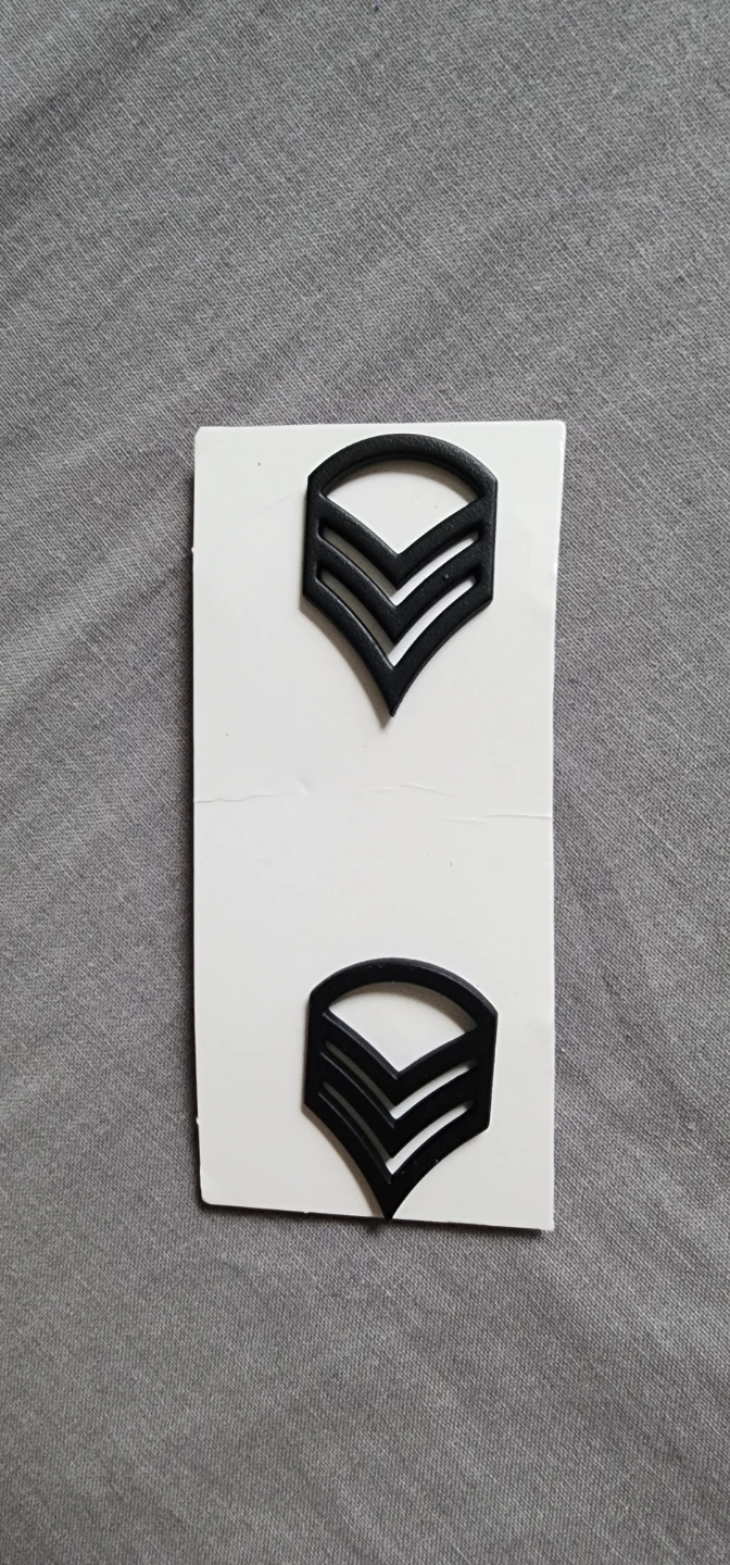Black Rank Chevrons (Set of 2)⚽