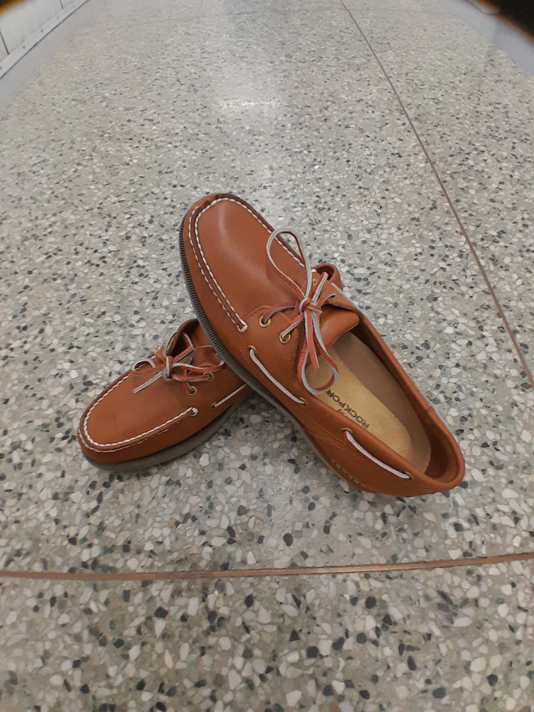 Rockport Brown Leather Boat Shoes Men's Size 10 - photo 2