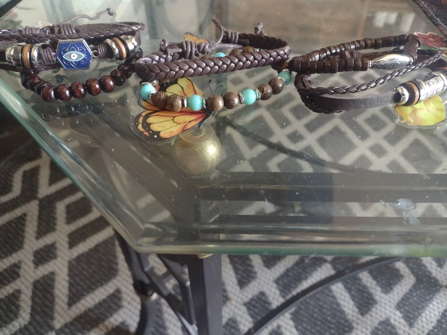 Boho Leather & Bead Bracelets