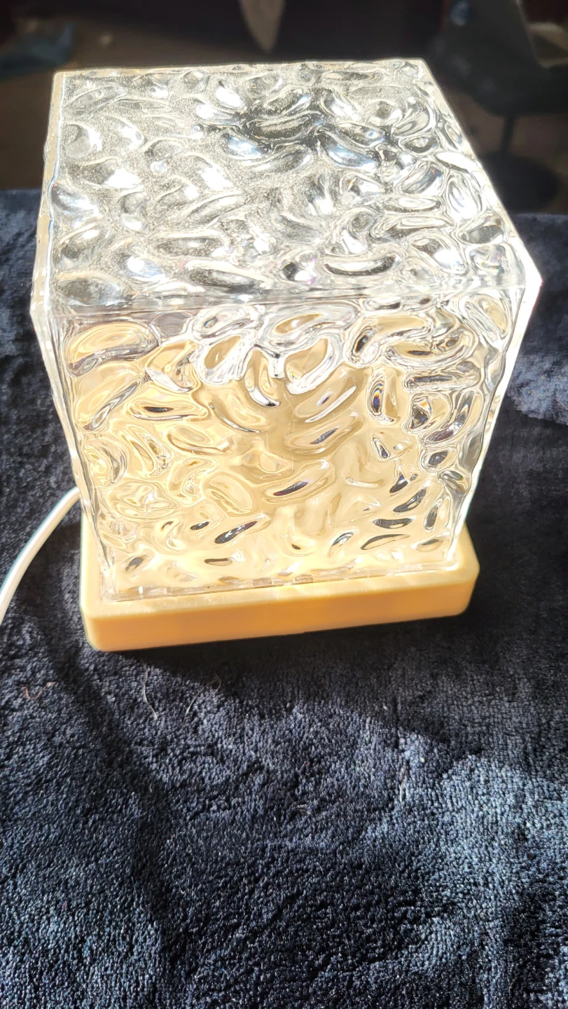 Vintage Textured Glass Table Lamp