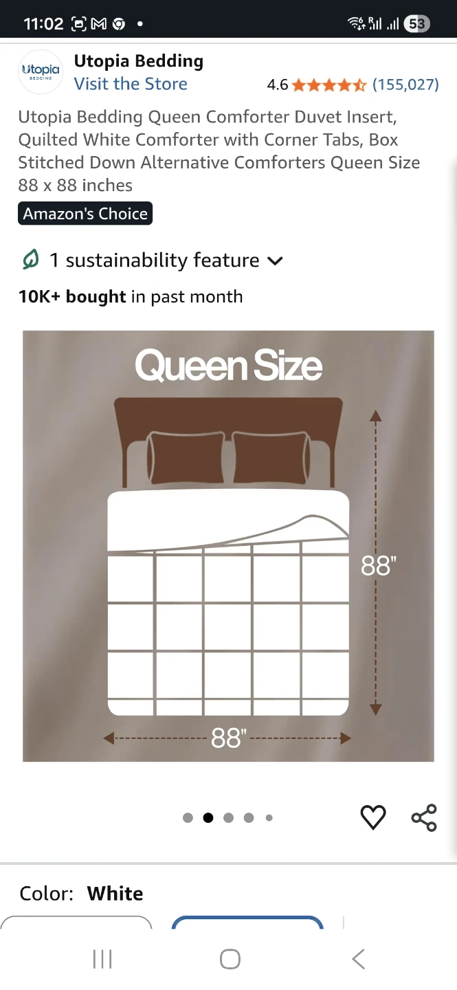 Utopia Bedding Queen Comforter - 88 x 88 inches - photo 2