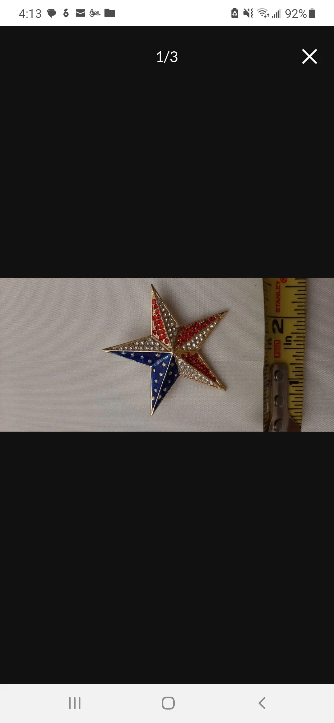 Patriotic Star Brooch - photo 3
