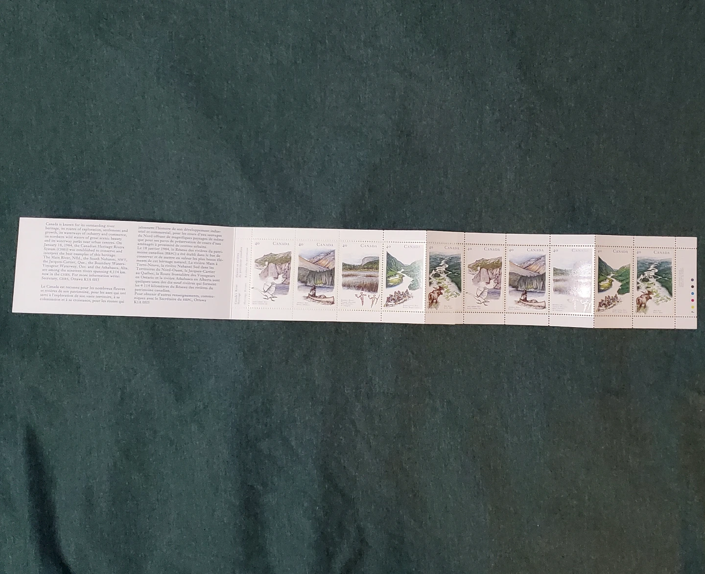 Complete Book of 10 Heritage Rivers Stamp Set (1991) - photo 3
