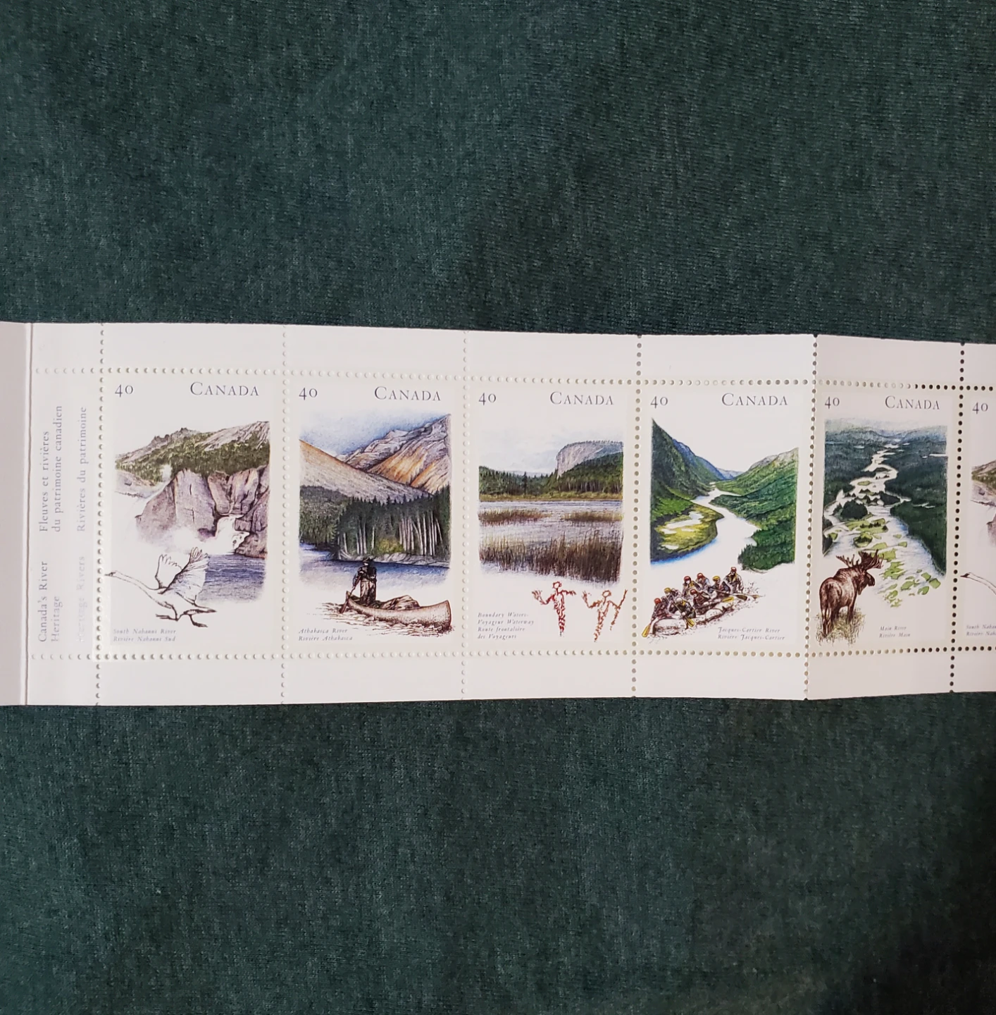 Complete Book of 10 Heritage Rivers Stamp Set (1991) - photo 4