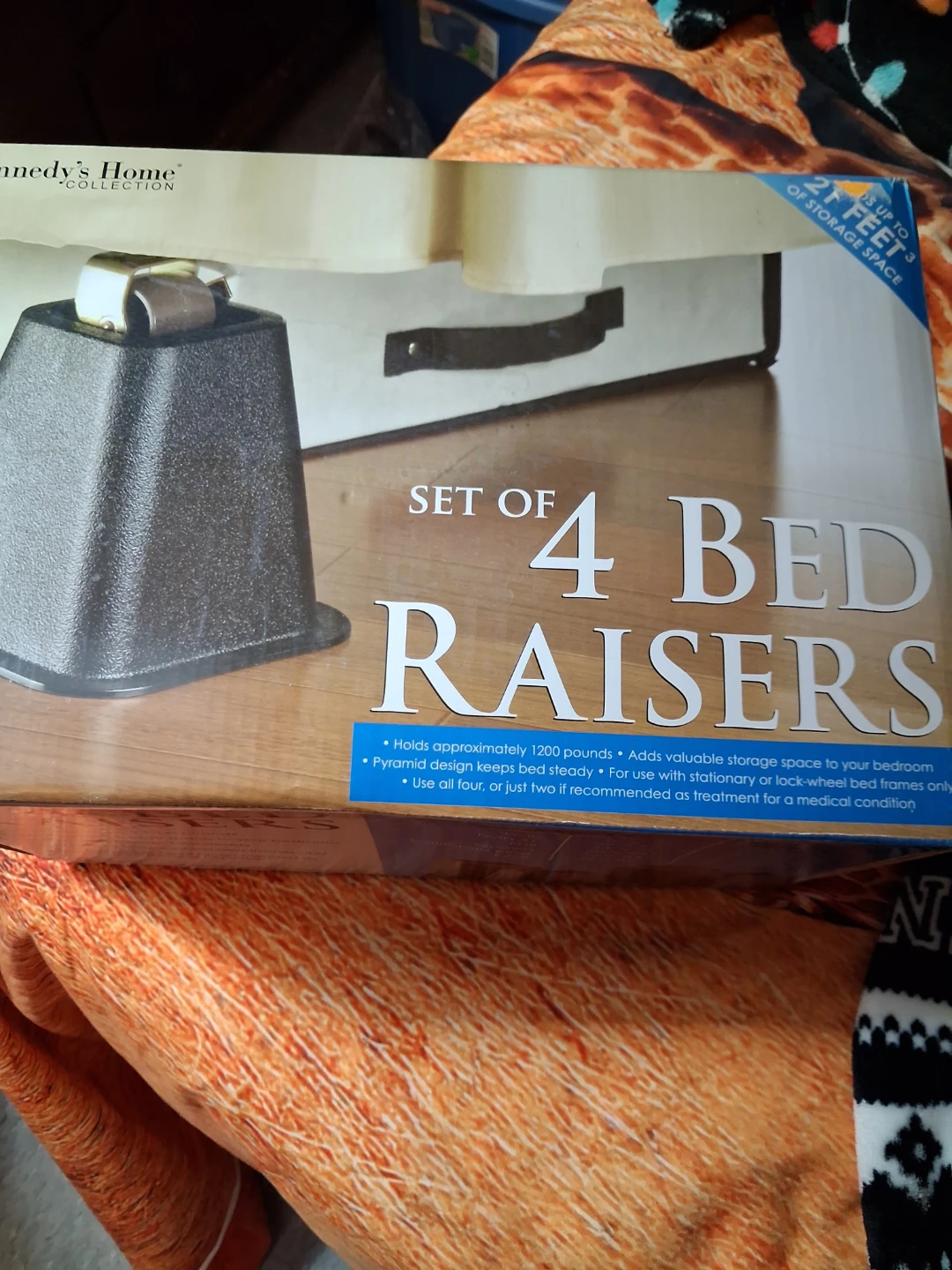 Set of 4 Kennedy's Home Collection Bed Raisers