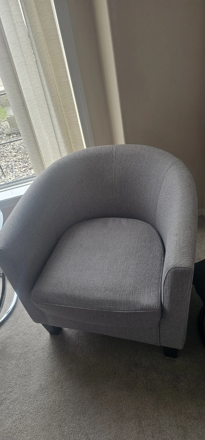 2x Enzo Accent Chair - Grey - photo 4