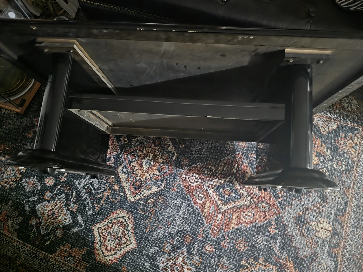 Black Marble Pedestal Dining Table - photo 3