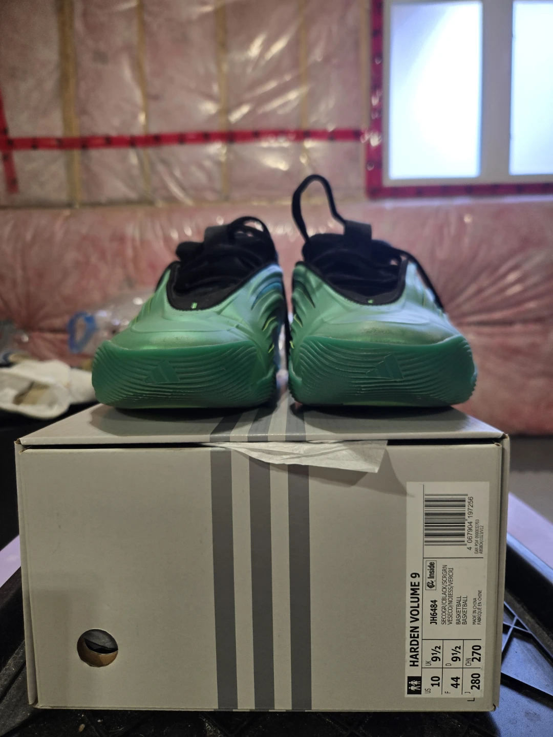 Adidas Harden Vol. 9 Basketball Shoes Green Size 10 US