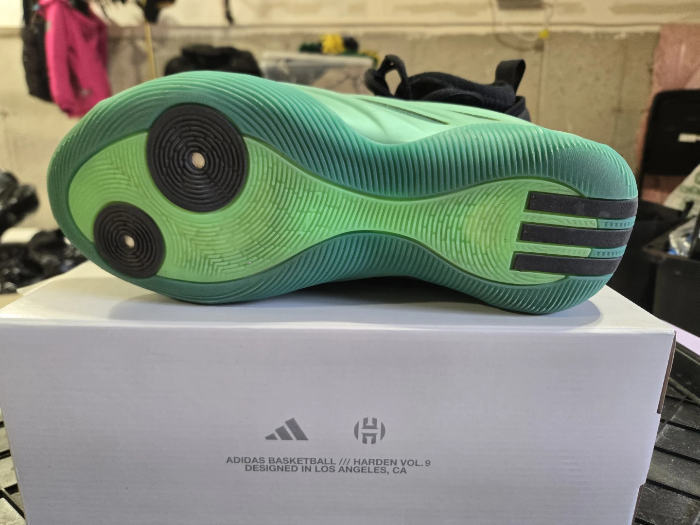 Adidas Harden Vol. 9 Basketball Shoes Green Size 10 US - photo 5