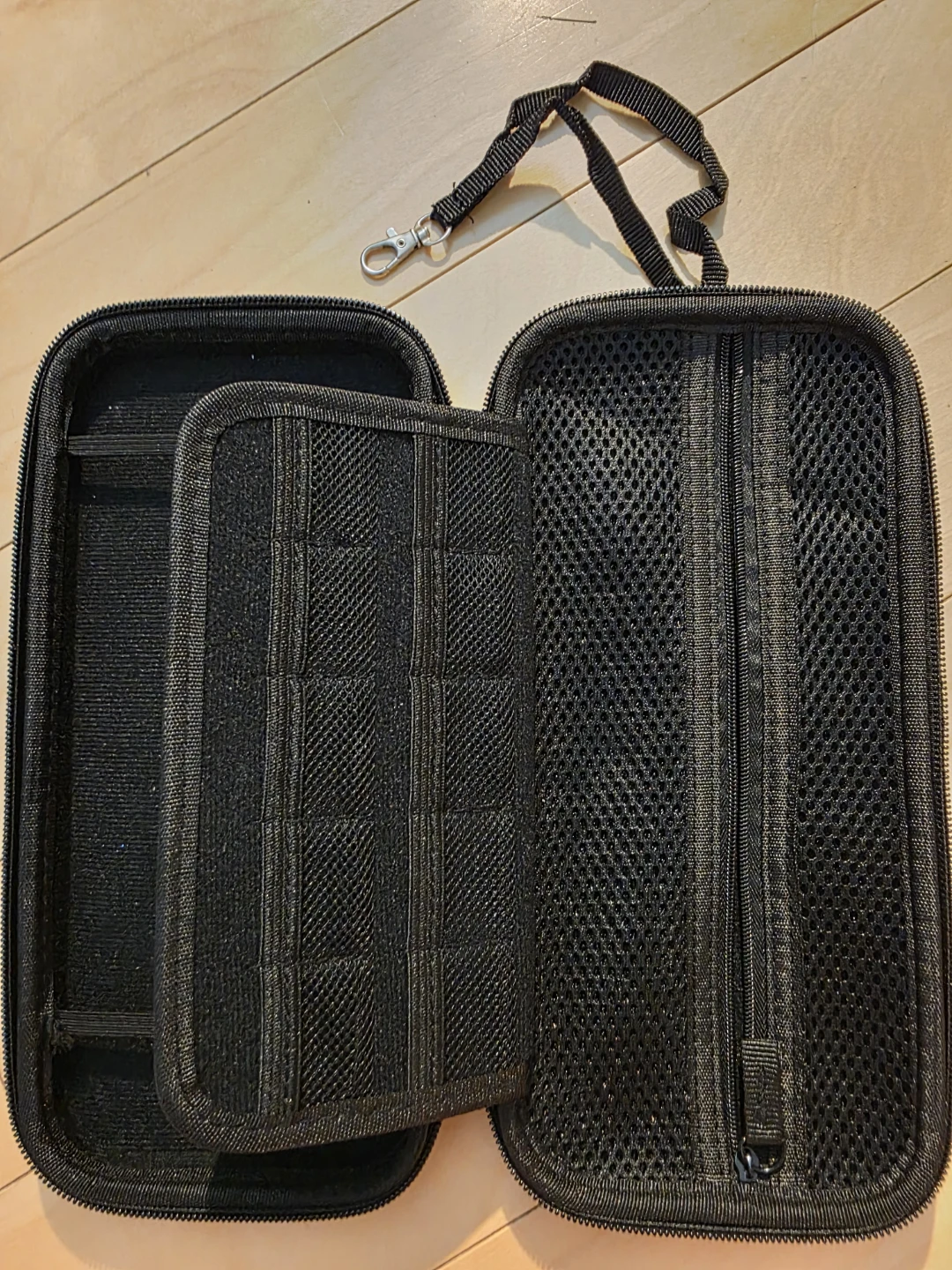 Black Nintendo Switch 1 Carrying Case with Lanyard
