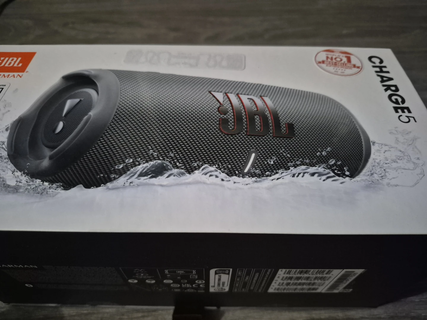 JBL Charge 5 Waterproof Bluetooth Speaker - Grey - photo 3