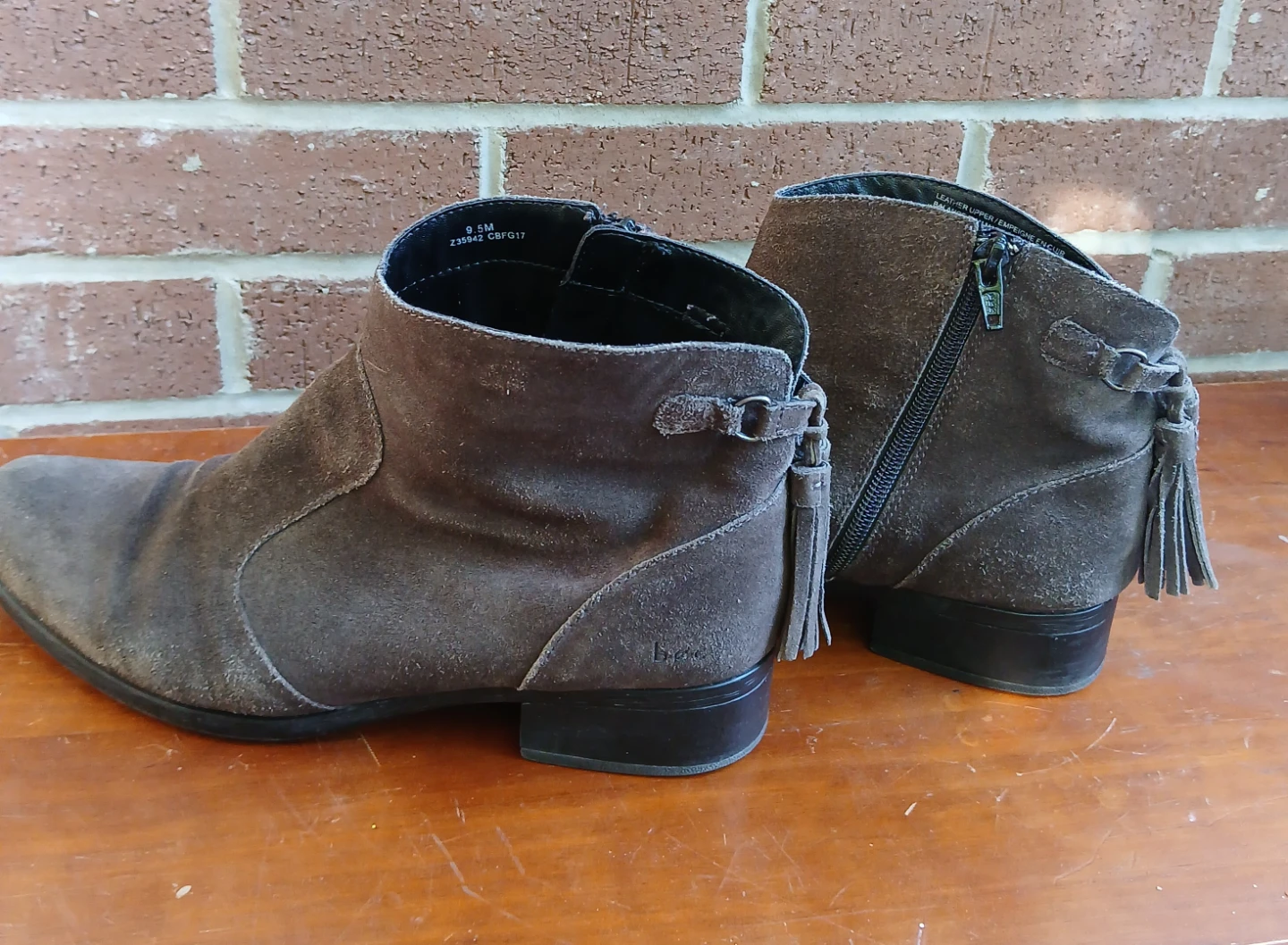 Boc Women's 9.5M Brown Suede Ankle Boots