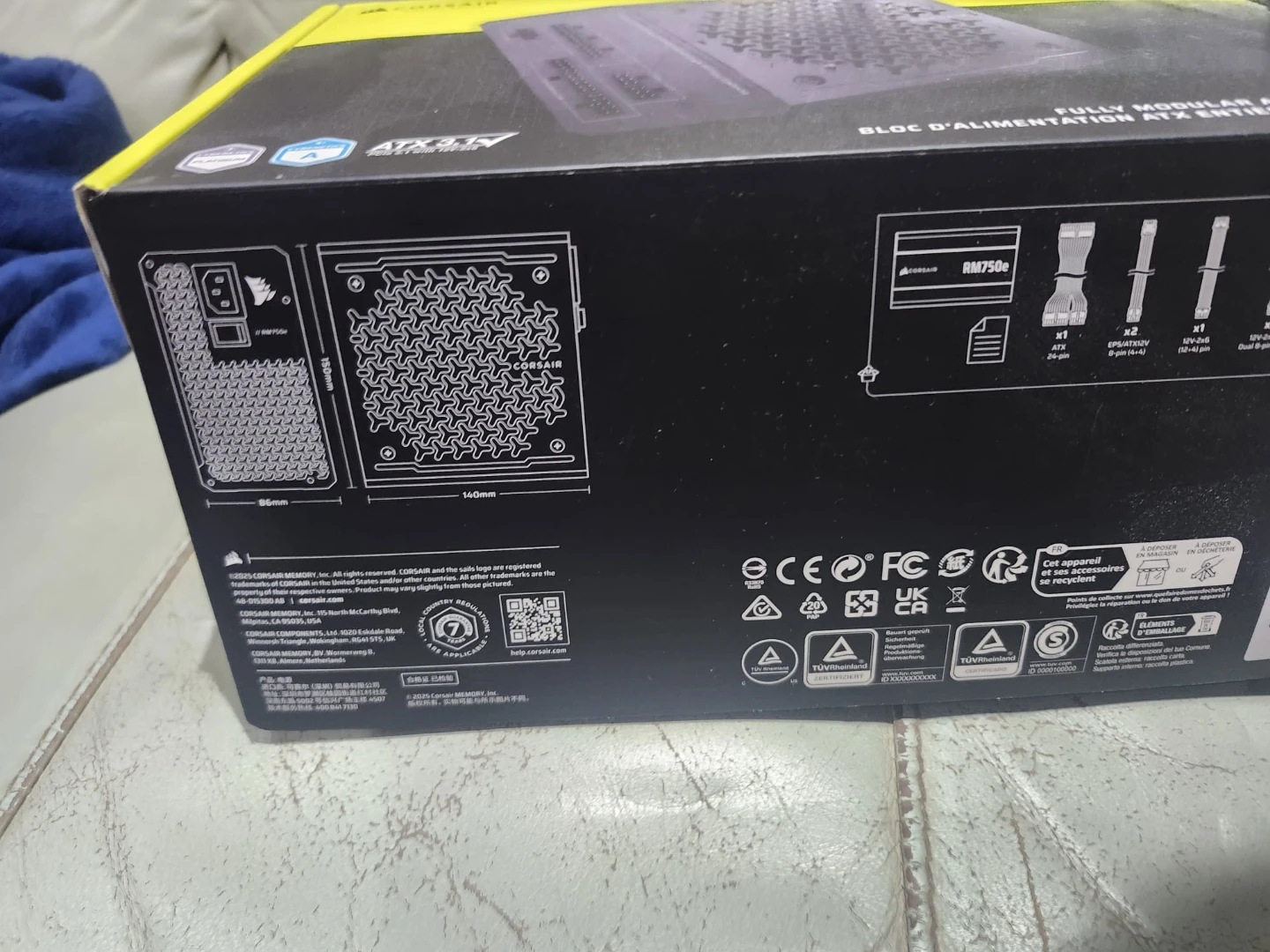 Corsair RM750e Fully Modular ATX Power Supply - photo 5