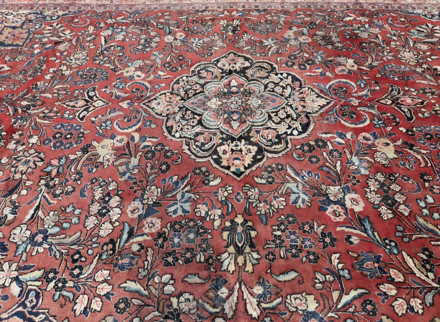 XXL Vintage Persian Hand-Knotted Wool Area Rug ((18'4 × 11')) - photo 2