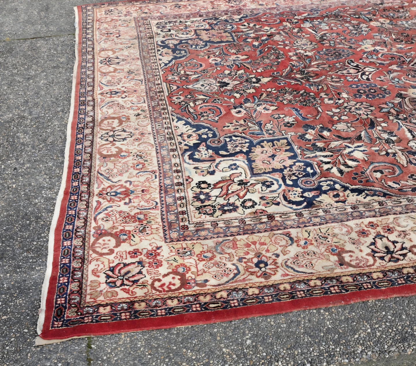 XXL Vintage Persian Hand-Knotted Wool Area Rug ((18'4 × 11')) - photo 3