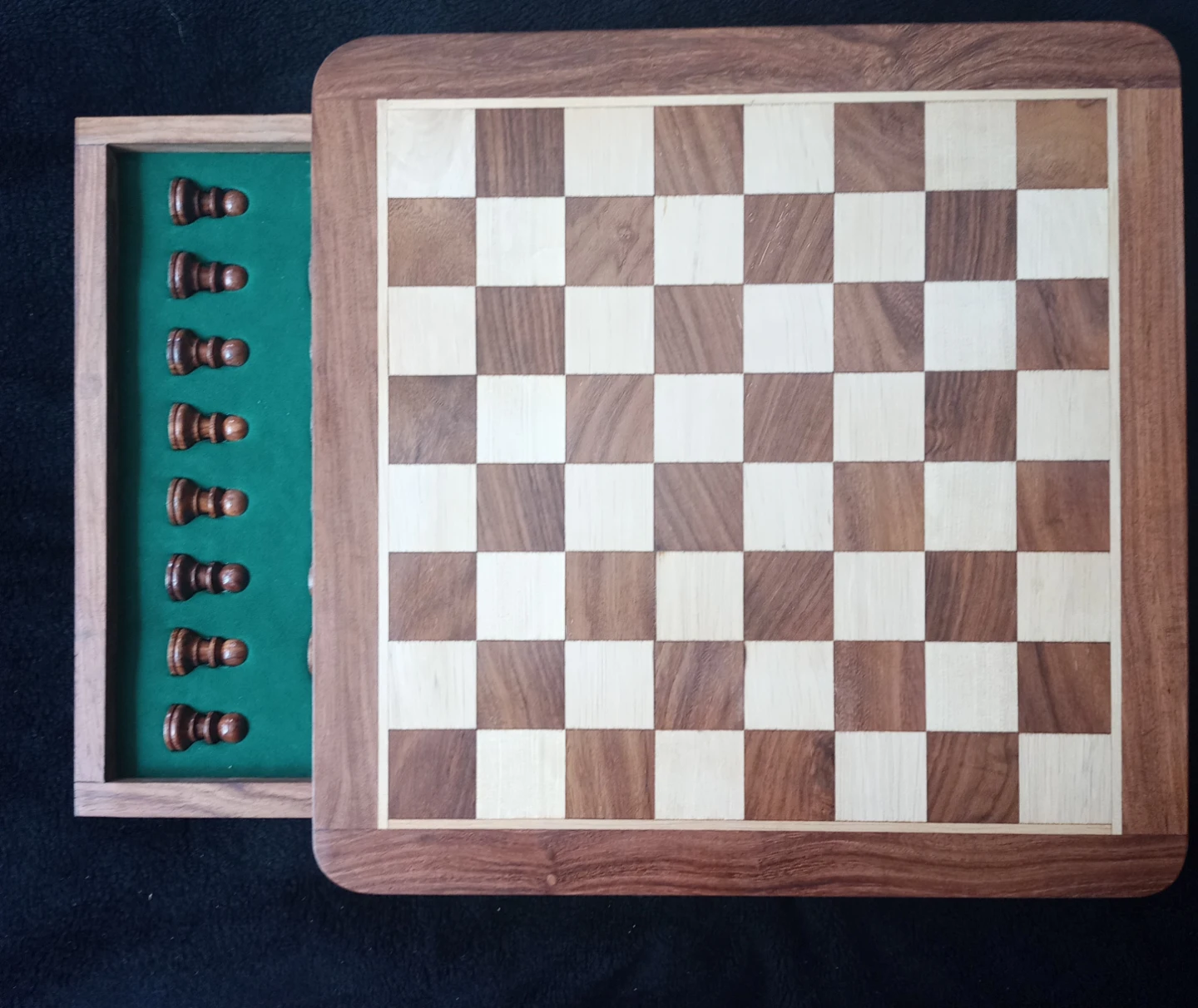 Noëse Collection Wooden Chess Set with Drawer - photo 3