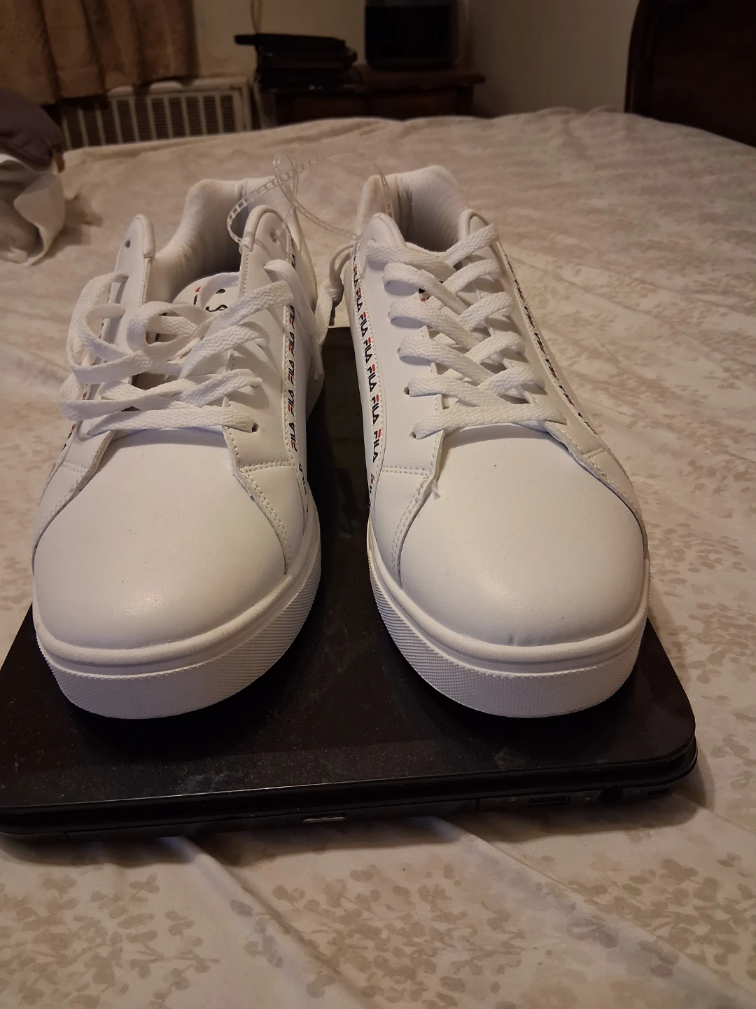 Fila White Leather Sneakers Size 13 - photo 4