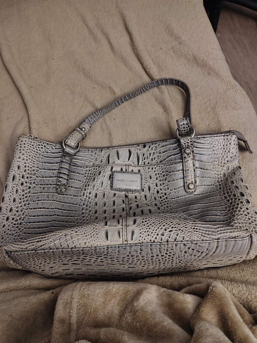 Marc Fisher Croc-Embossed Tote Bag