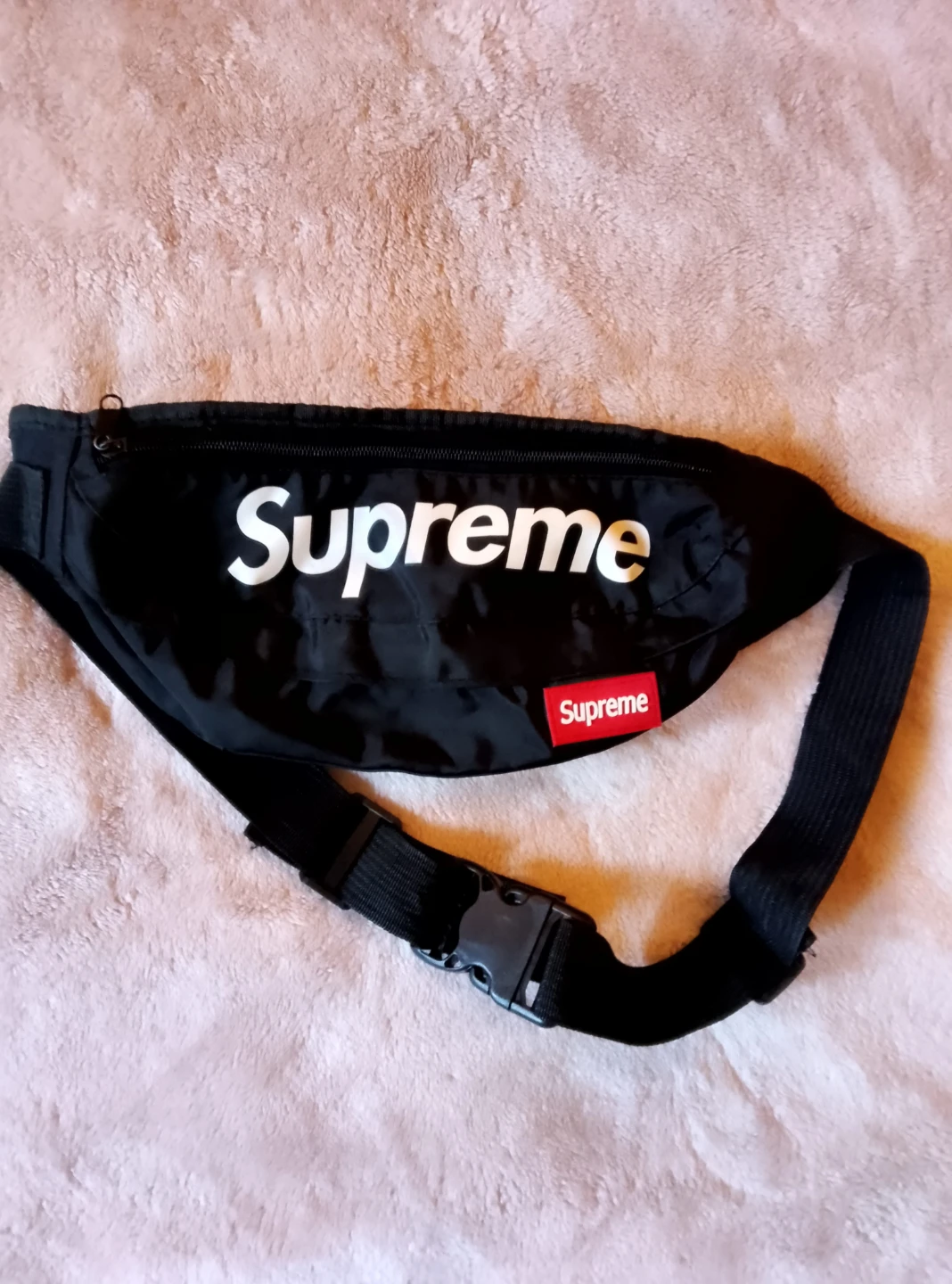 Supreme Black Waist Bag