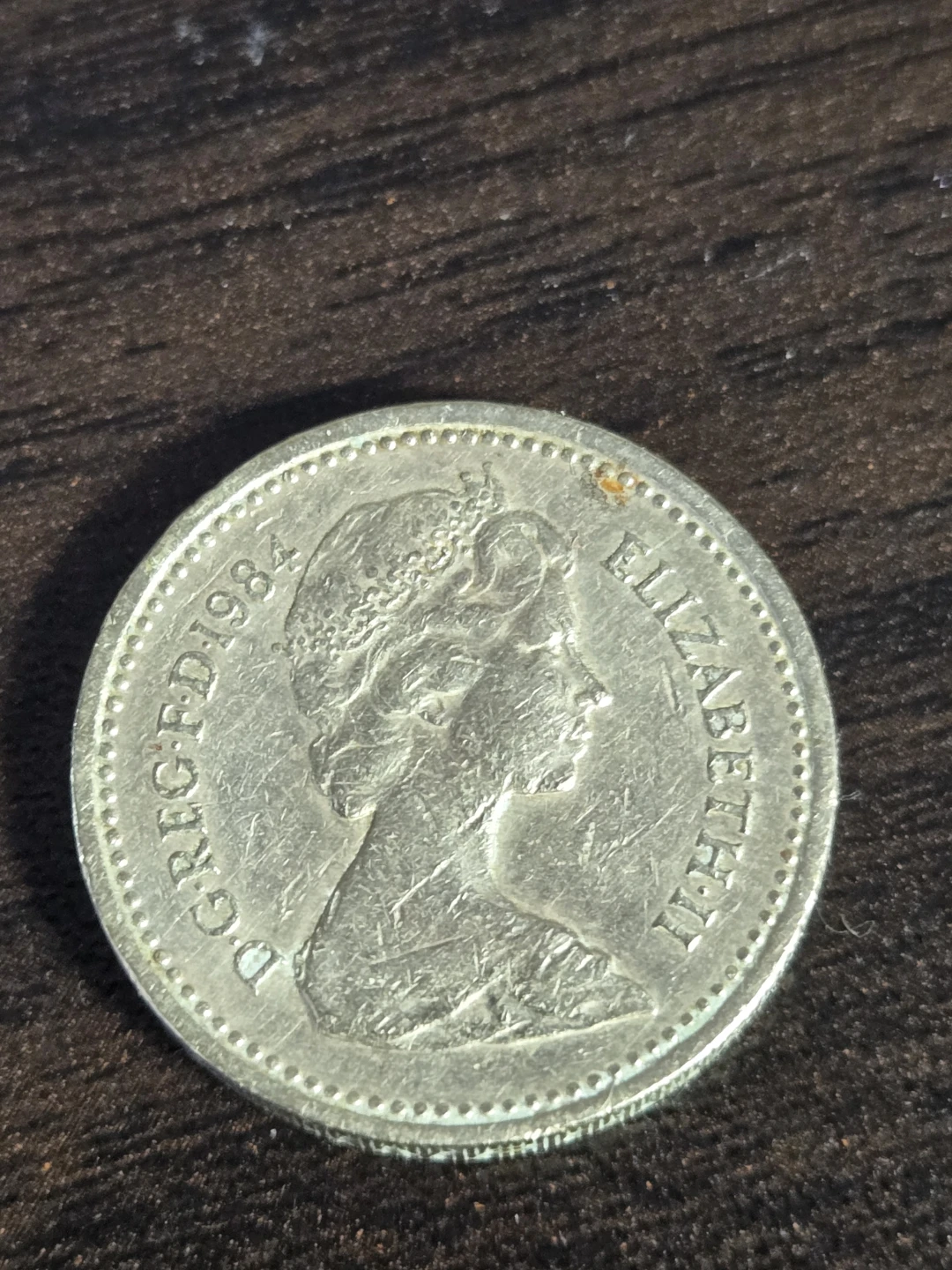 1984 United Kingdom One Pound Coin - photo 2