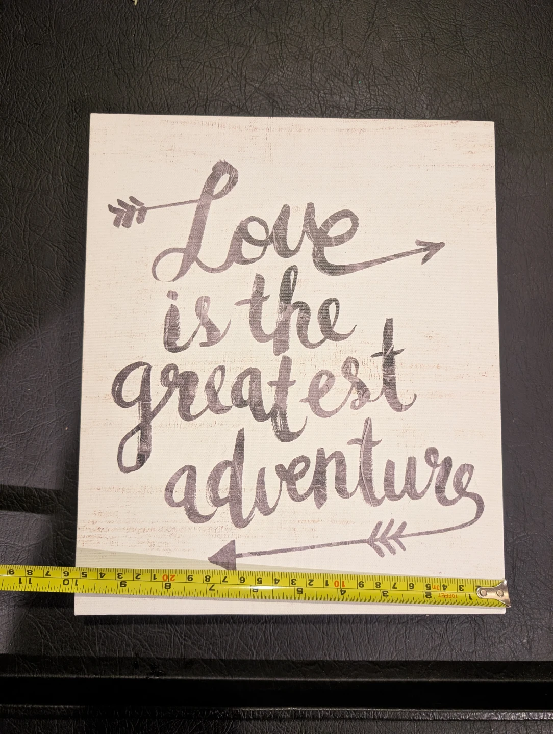 Wooden Sign - "Love is the greatest adventure" - photo 3