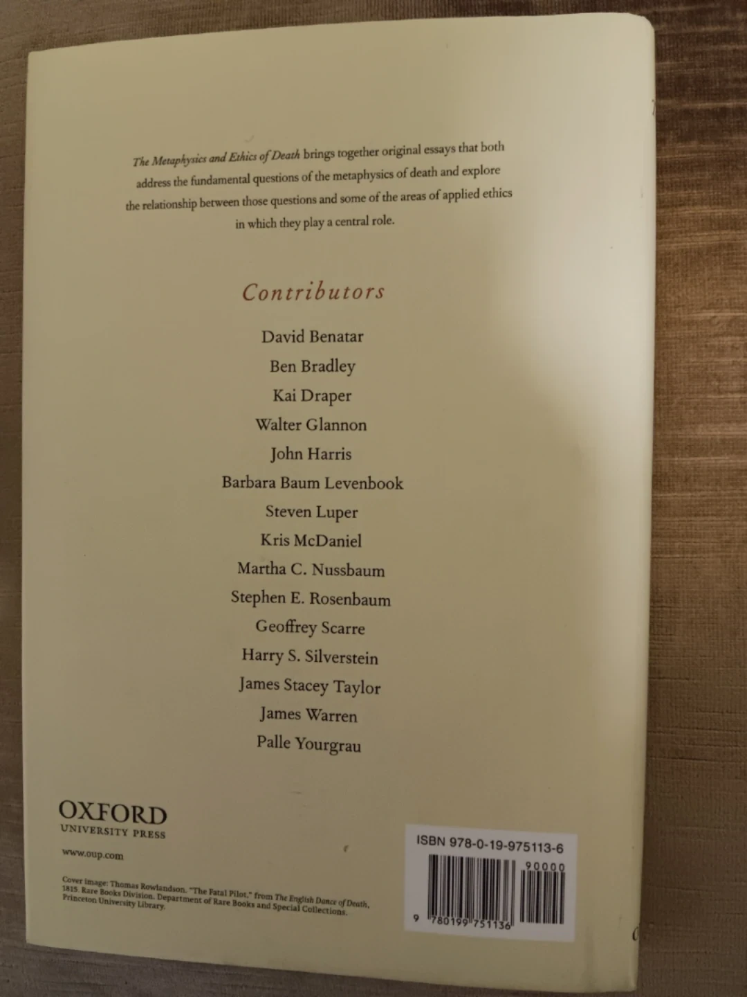 The Metaphysics and Ethics of Death: New Essays - photo 2