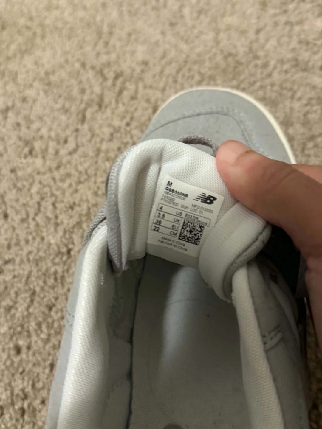 New Balance 550 Grey Sneakers - photo 4