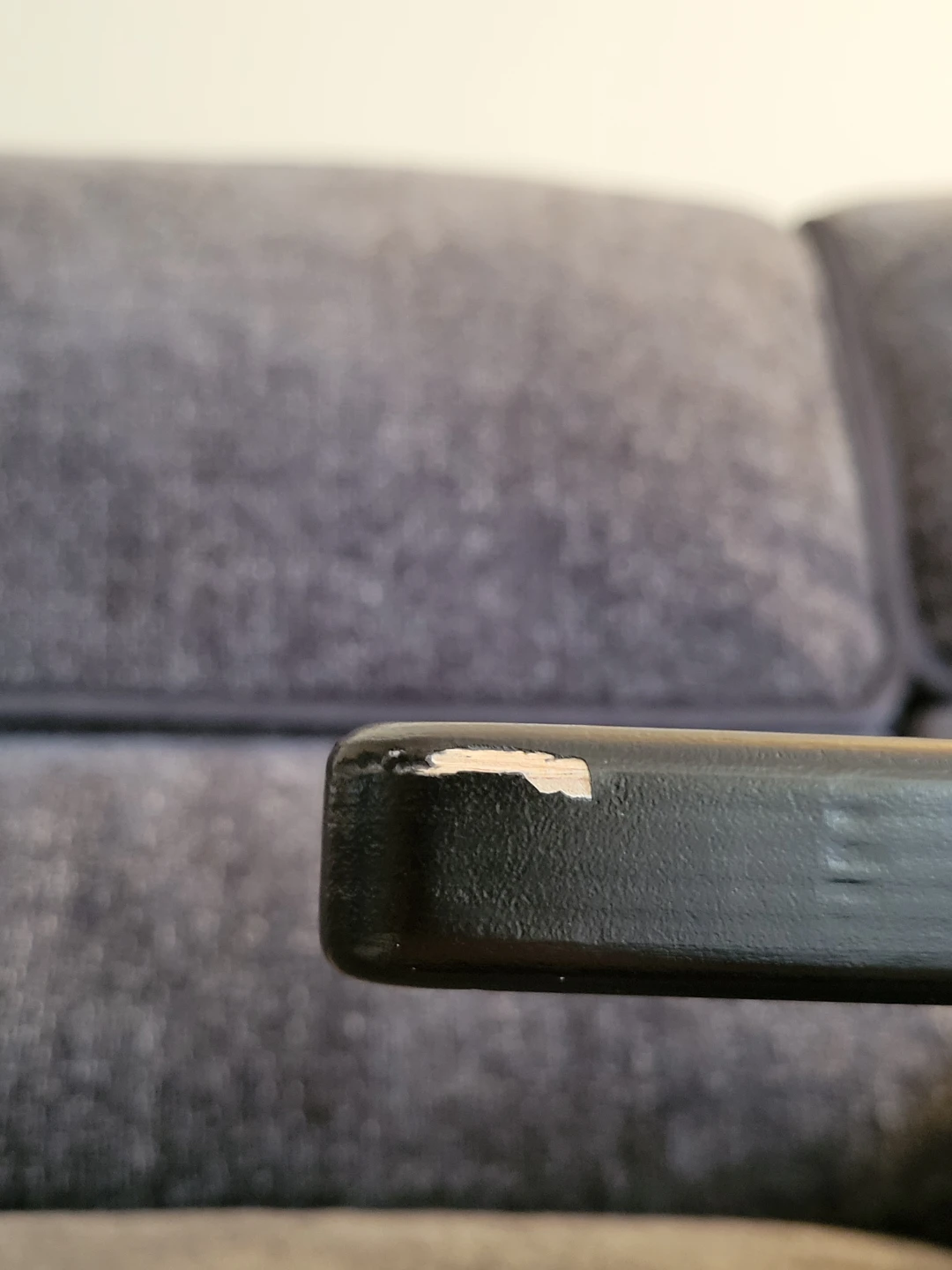 Blue reclining sofa with console - photo 5