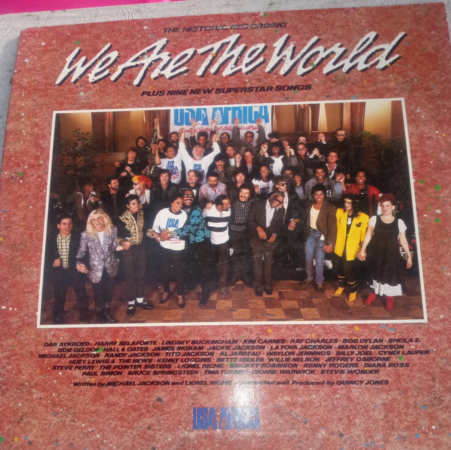 We Are The World USA for Africa Vinyl Record Album