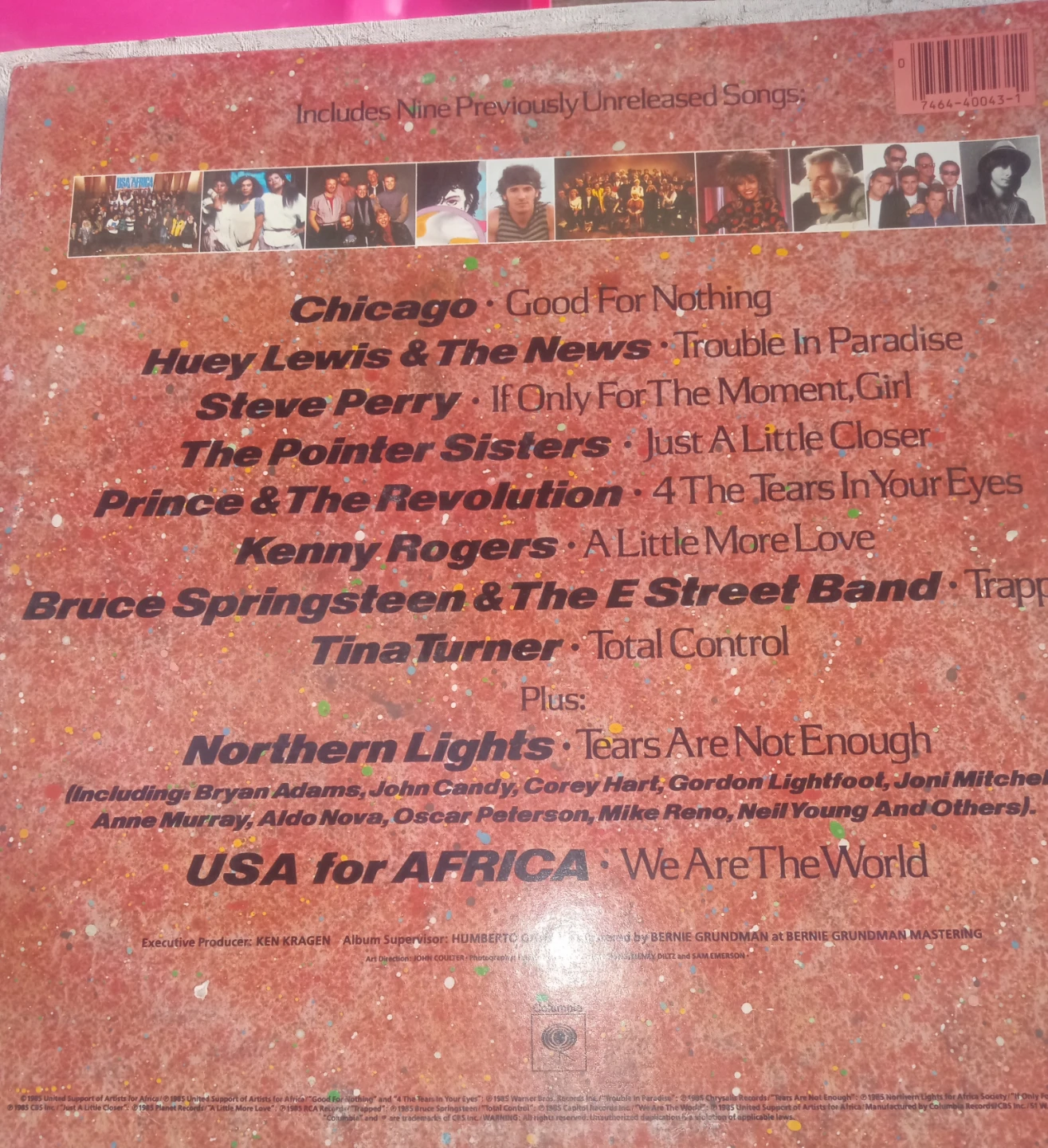 We Are The World USA for Africa Vinyl Record Album - photo 2