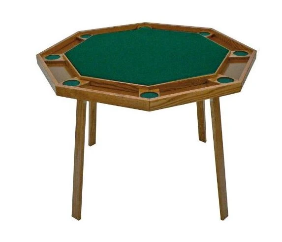 Kestell 8 Player Oak Poker Table