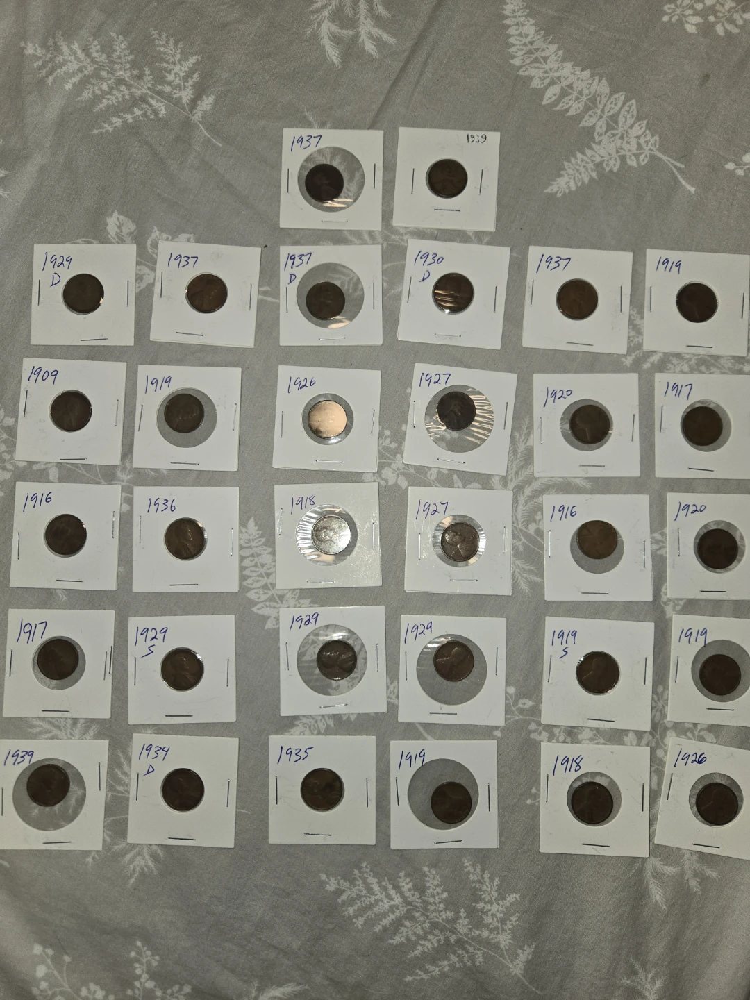 Collection of older wheat Pennies - Various Years